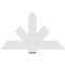 Ekena Millwork Kennewick Architectural Grade PVC Gable Bracket, 48"W x 28"H x 2"D x 6"F, 14/12 Pitch GBP048X28X0206KEN00 - alternate 5